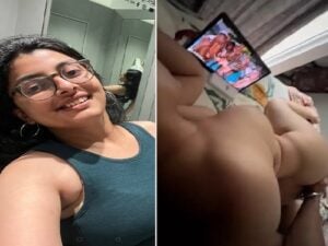 Masahub Indian desi sex mms bhabhi watching porn video with devar before fucking