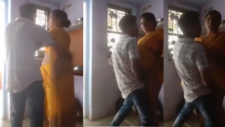 Fsiblog XXX desi mms mature Maid Aunty fucked by young boy