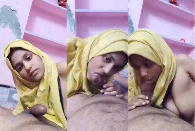 Pakistani viral family sex Hijabi Muslim girl giving deep blowjob to stepfather