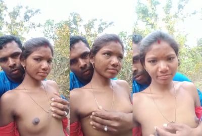 New Desi Hindi sex mms village randi wife outdoor sex in Jungle with lover