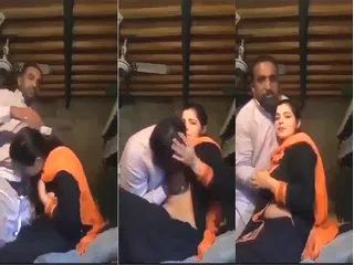 Masafun Sexy Paki wife Blowjob and Boobs Sucking with Sasur