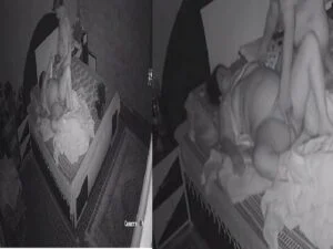 Kamababa New Indian XXX MMS Sasur Bahu ki Chudai in CCTV while son sleeping Viral video